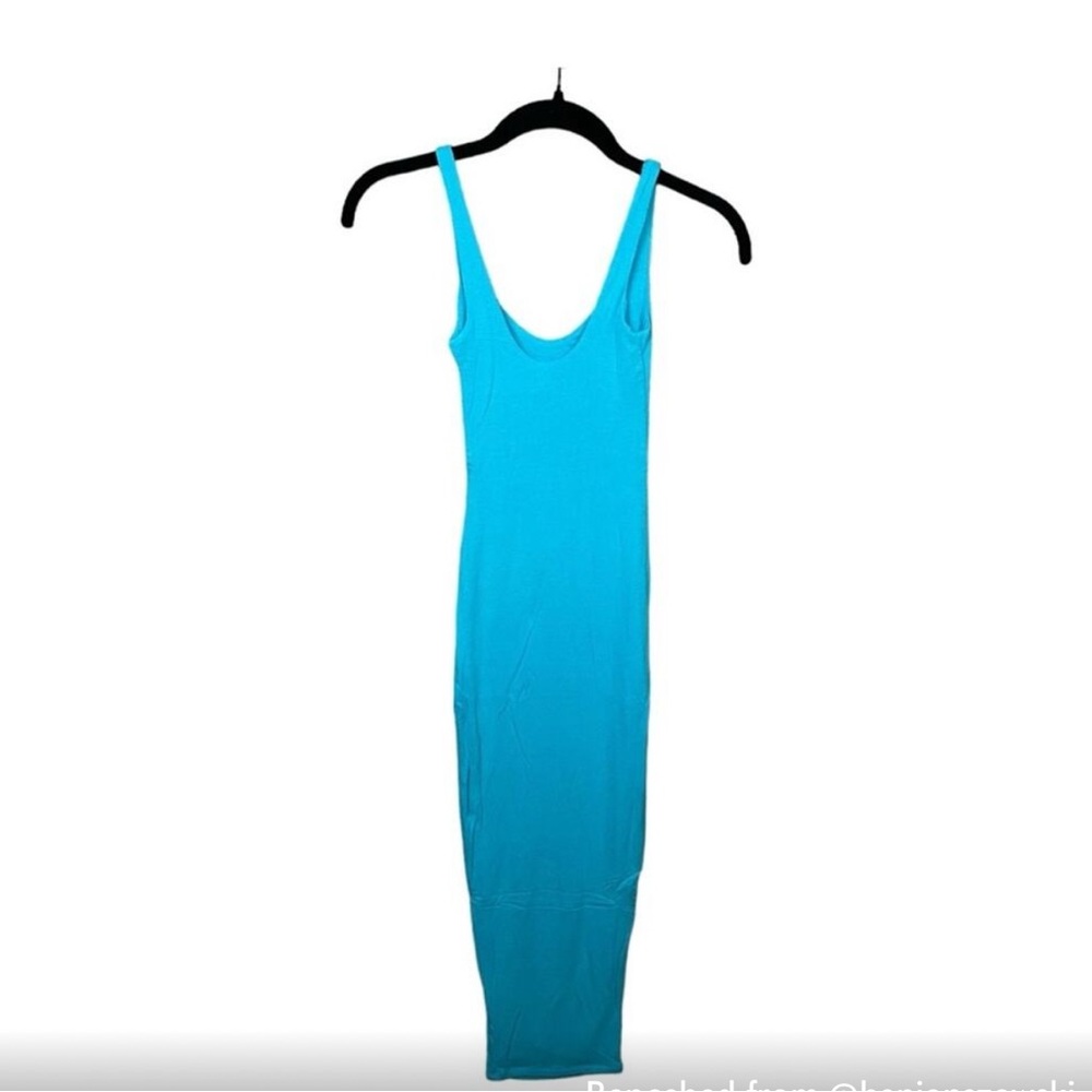 Naked Wardrobe Blue Tank Dress NWT XS